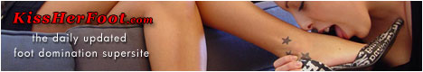 Kiss Her Foot - female foot domination